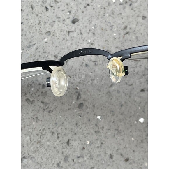 Milan By Tura Design Vintage Eyeglasses Mod. N004 EBO BRN 47-18 - Picture 9 of 12